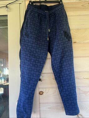PumaxDapper Dan Men’s Navy Monogram Joggers